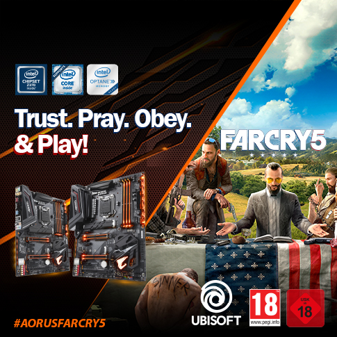 Acquista Schede Madri selezionate AORUS Gaming e ricevi gratis un codice per Far Cry 5 PC*